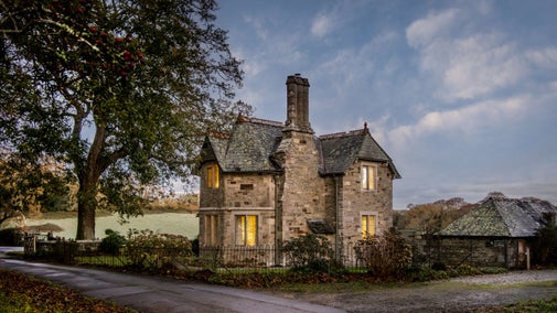 The exterior of Trelissick New Lodge, Cornwall